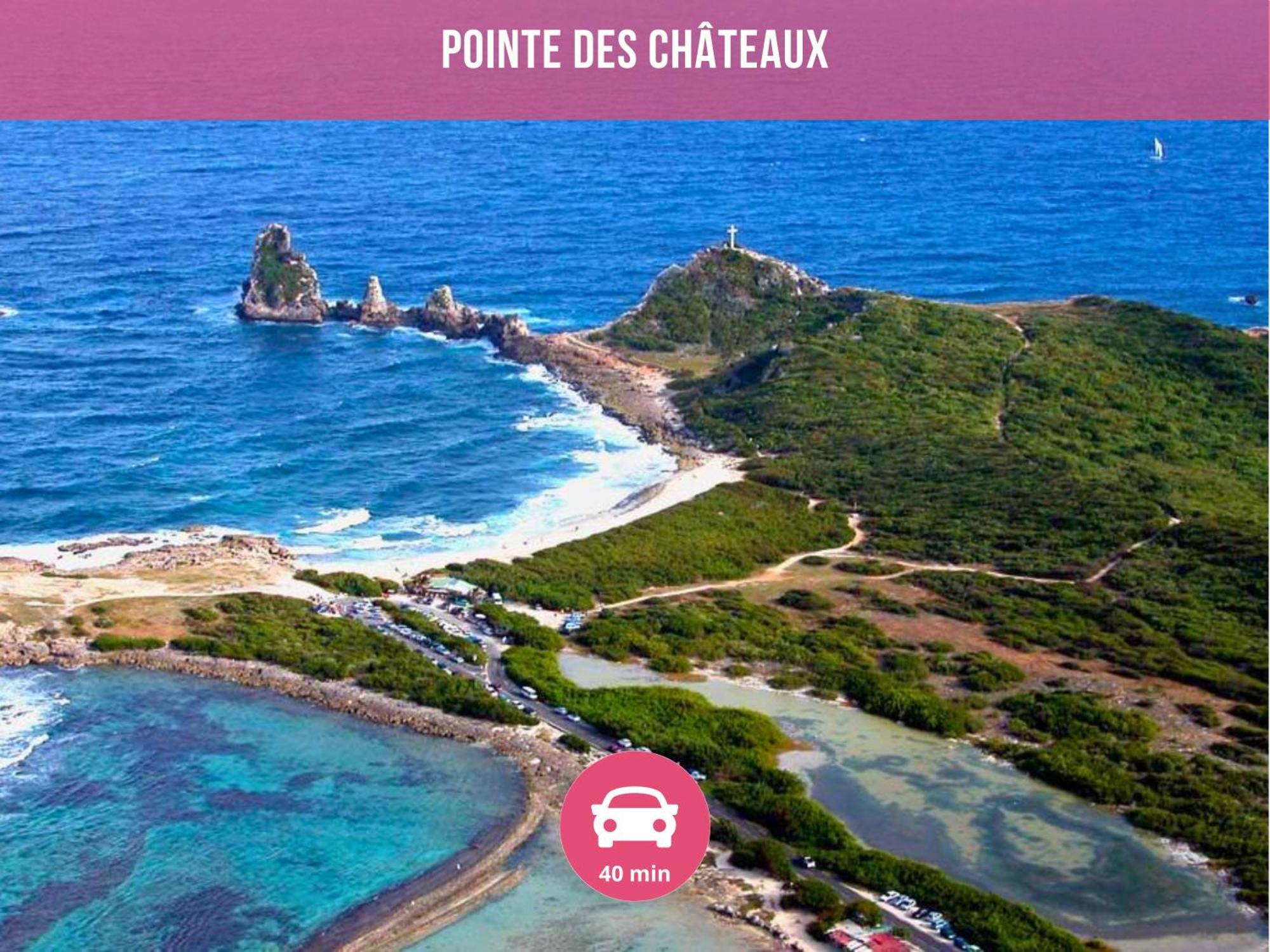 Le Sable Bleu - Evasion Tropicale A Sainte-Anne - Plage 5Min - Piscine - Parking - Logement Climatise - Vue Sur Les Palmiers - Parfait Pour Sejours En Famille Ou Entre Amis Esterno foto